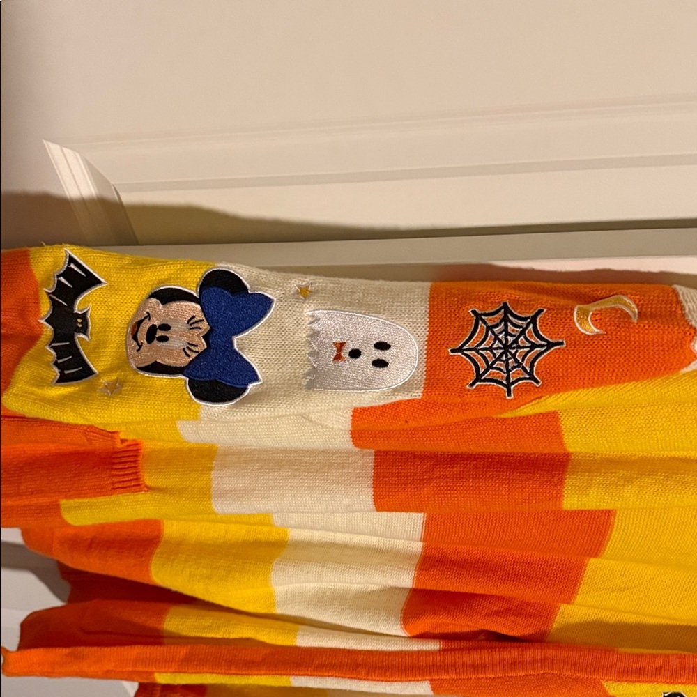 Disney Orange and Yellow Halloween Cardigan